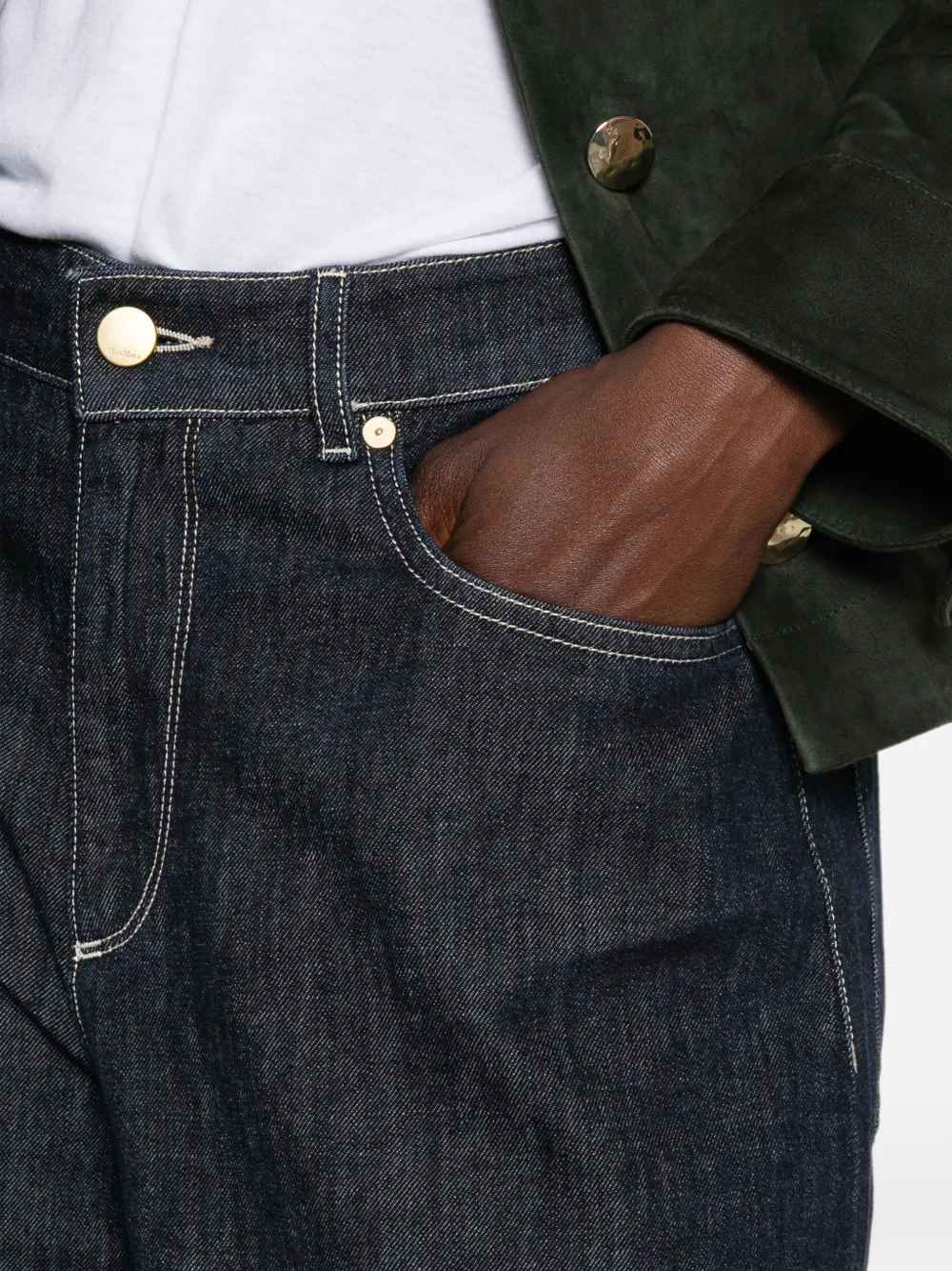 'S Max Mara Mocchio jeans met wijde pijpen Blauw
