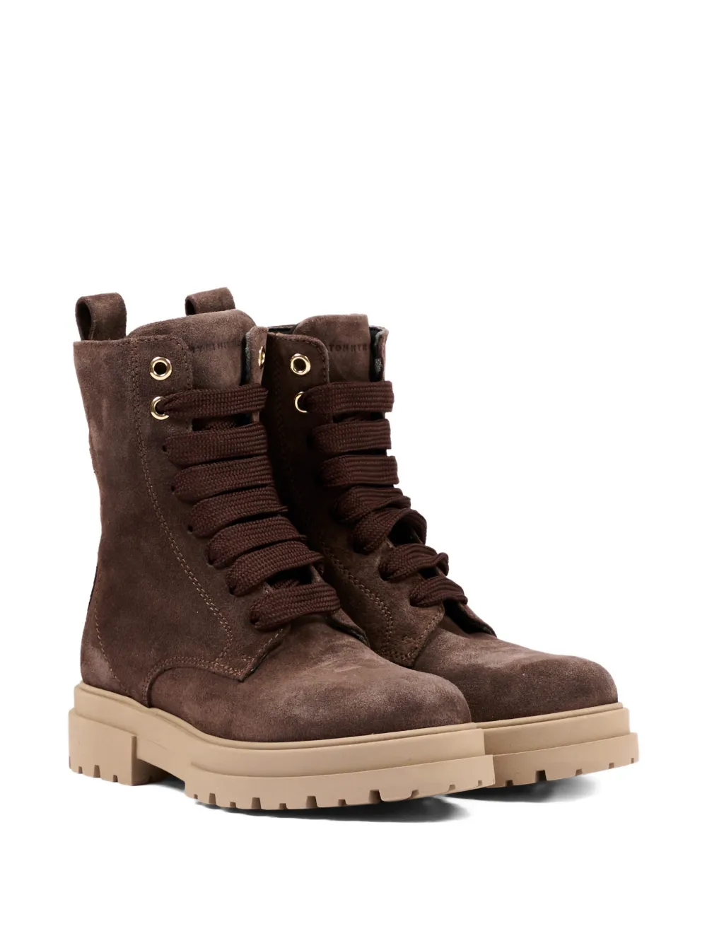 Tommy Hilfiger Junior suede lace-up boots - Marrone