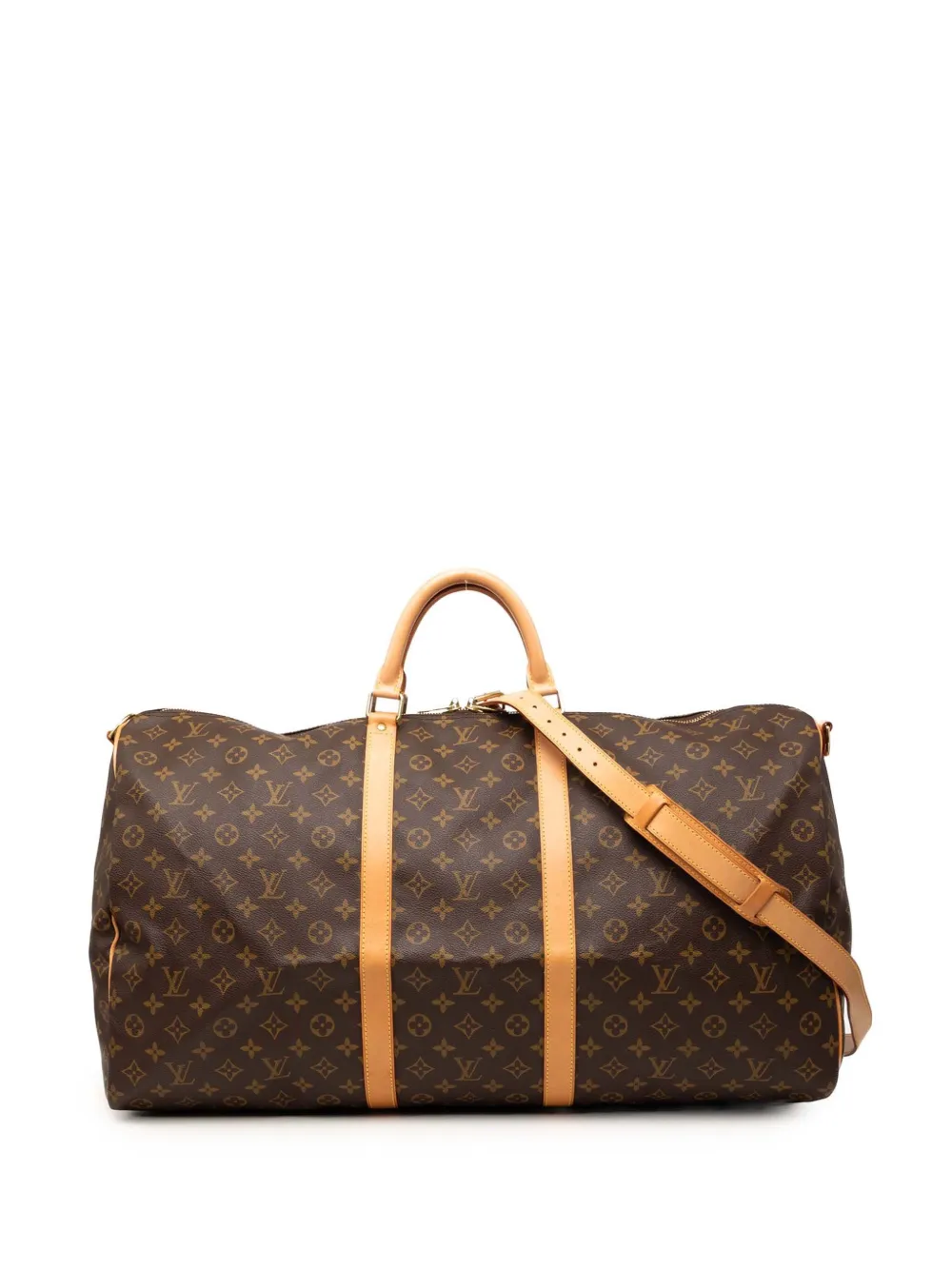 Louis Vuitton Pre-Owned 2001 Monogram Keepall Bandouliere 60 travel bag - Marrone