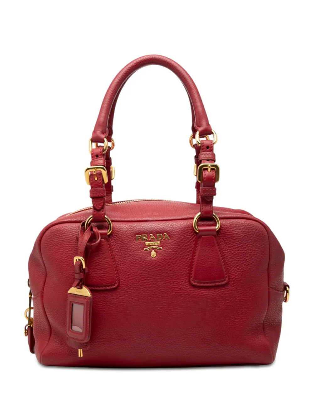 Prada Pre-Owned 2000-2012 Vitello Daino shoulder bag - Rosso