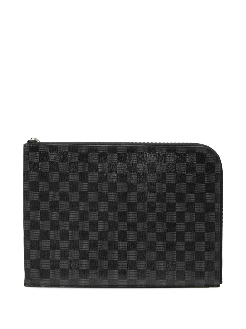 Louis Vuitton Pre-Owned 2017 Damier Graphite Pochette Jour GM clutch bag - Black