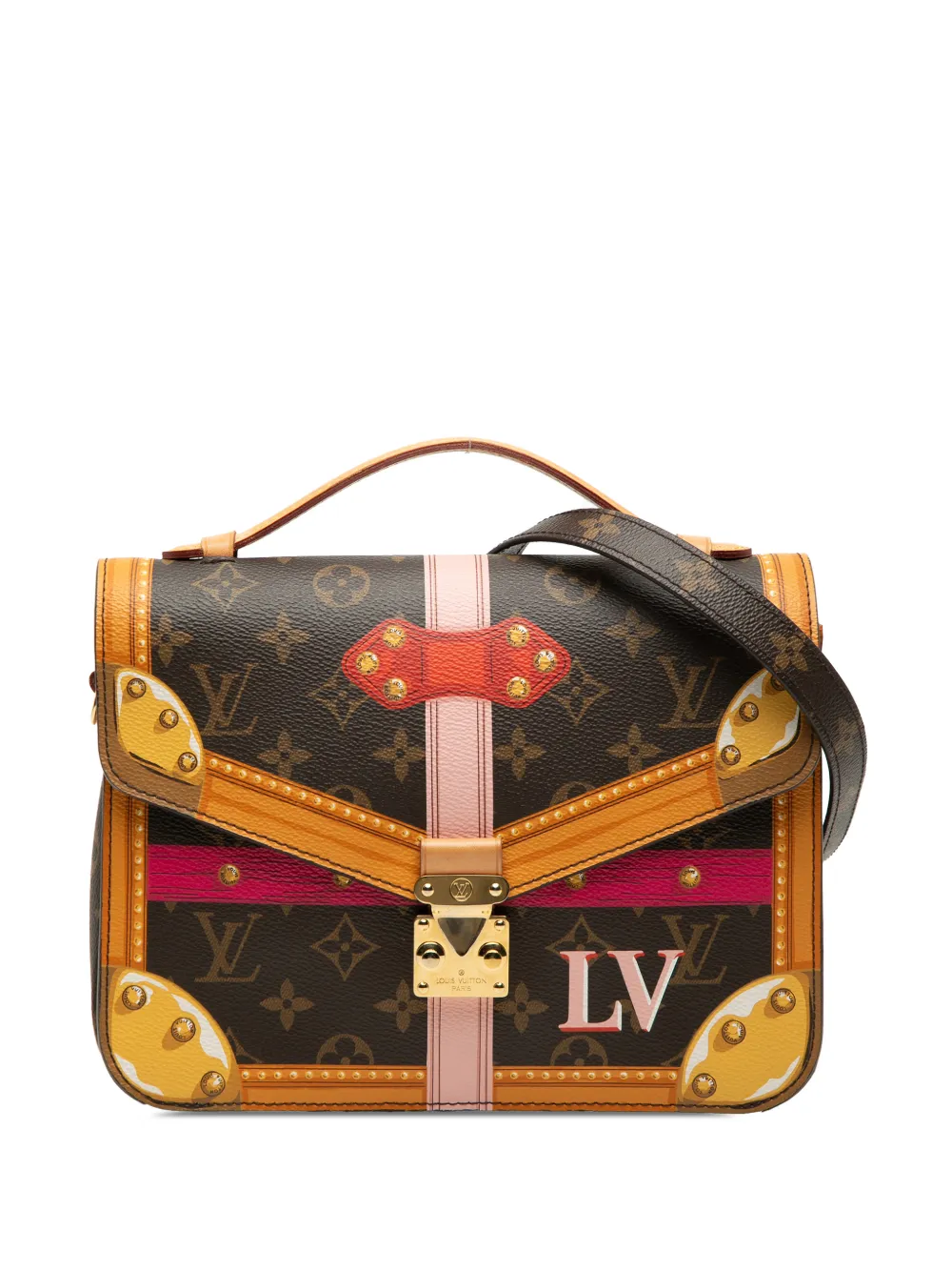 Louis Vuitton Pre-Owned 2018 Monogram Summer Trunks Pochette Metis satchel - Marrone
