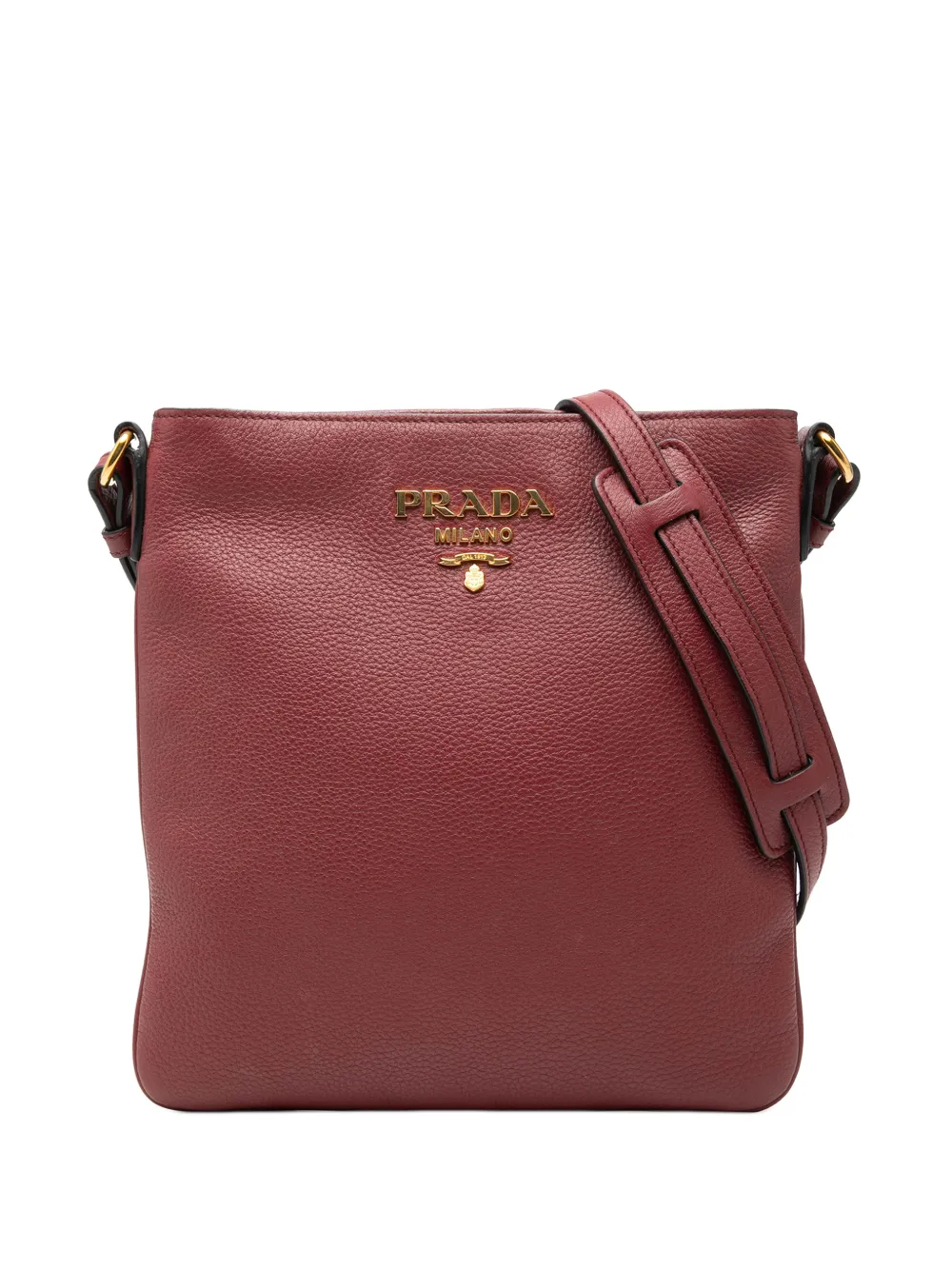 Prada Pre-Owned 2010-2025 Vitello Daino crossbody bag - Rosso