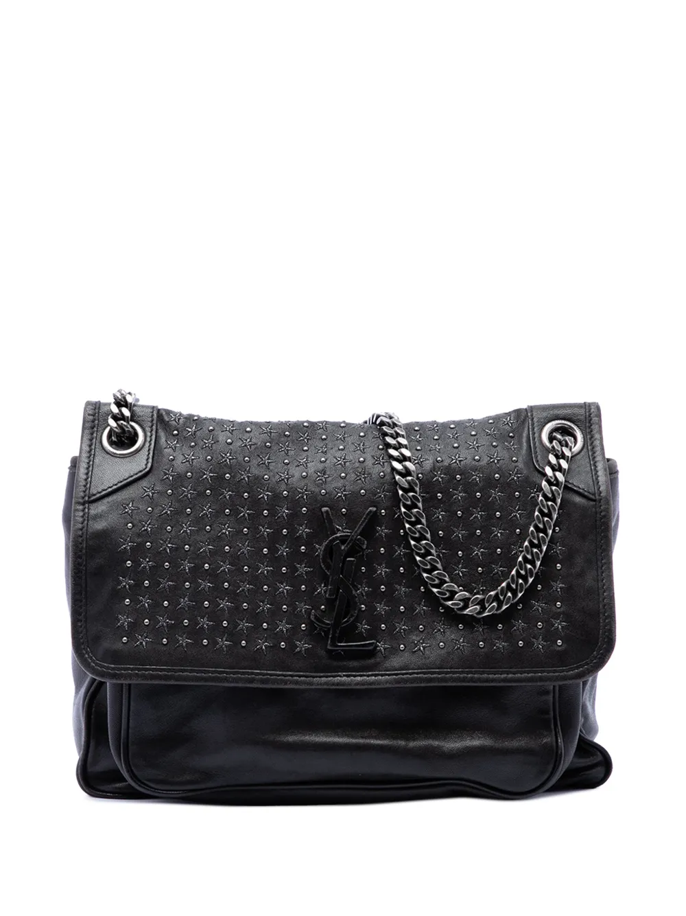 Saint Laurent Pre-Owned 2019 Medium Calfskin Stardust Niki shoulder bag - Black