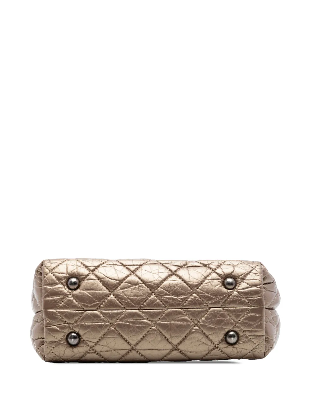Chanel Pre-owned 2012-2013 Quilted Aged Calfskin Reissue 2.55 Tote Bag in Brown, view 4
