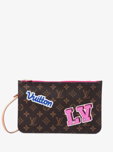 Louis Vuitton Pre-Owned 2018 Monogram Patches Neverfull MM pouch
