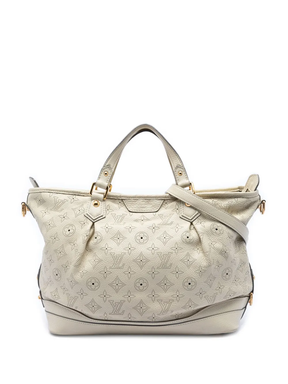 Louis Vuitton Pre-Owned 2010-2012 Monogram Mahina Stellar PM satchel - Bianco