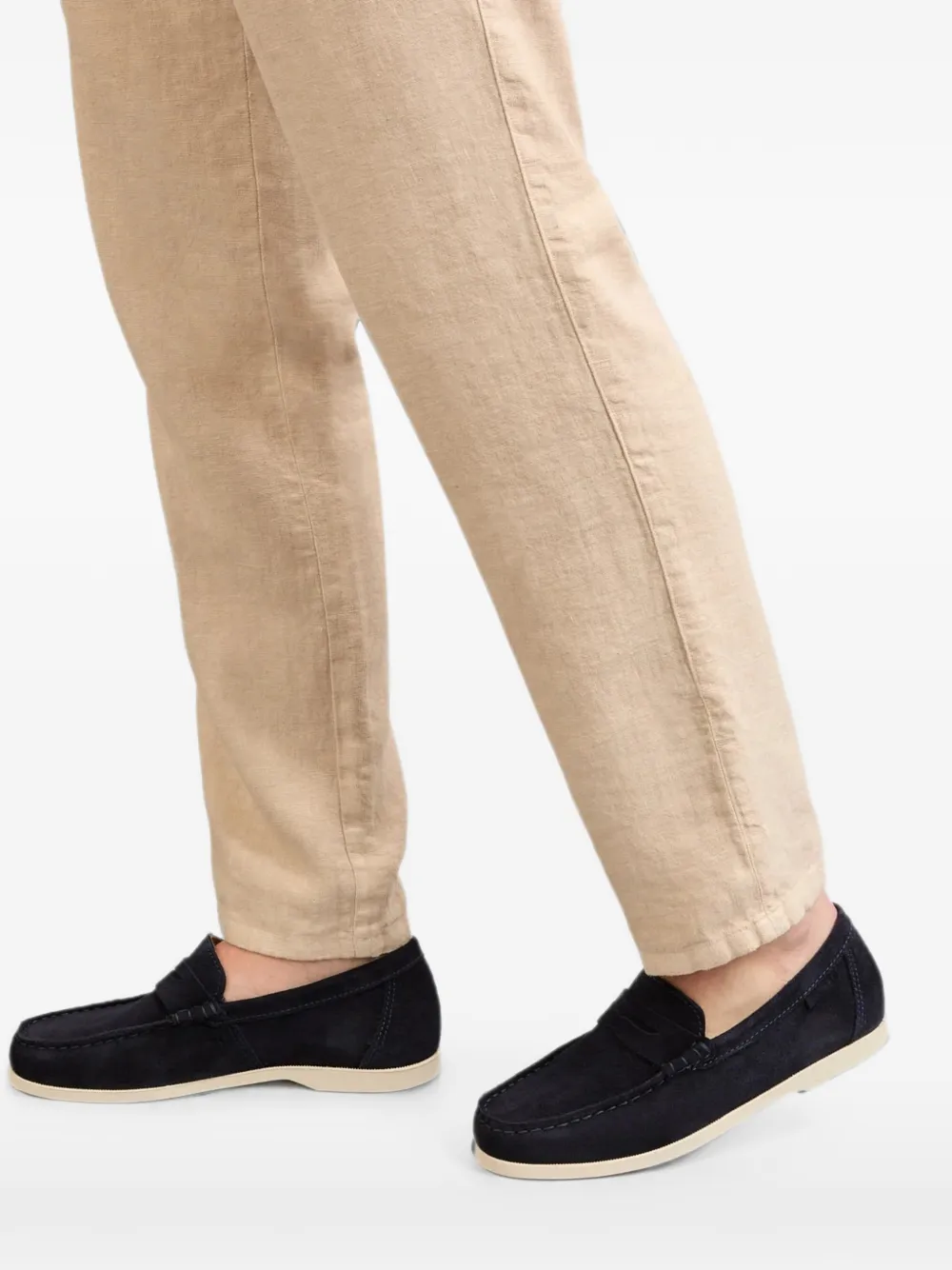 Manebi suede penny loafers Blauw