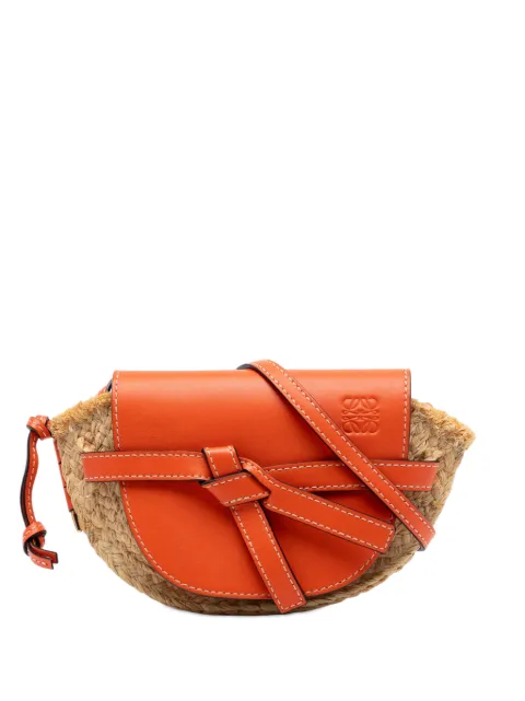 Loewe Pre-Owned 2019 Mini Raffia Gate crossbody bag