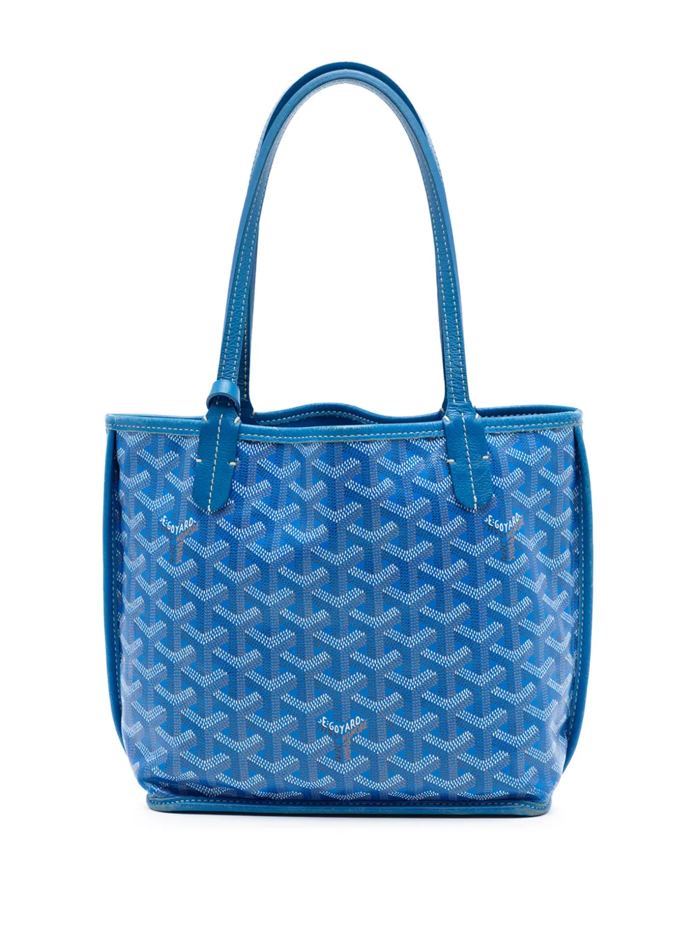 Goyard Pre-Owned 2018 Mini Goyardine Reversible Anjou tote bag - Blu