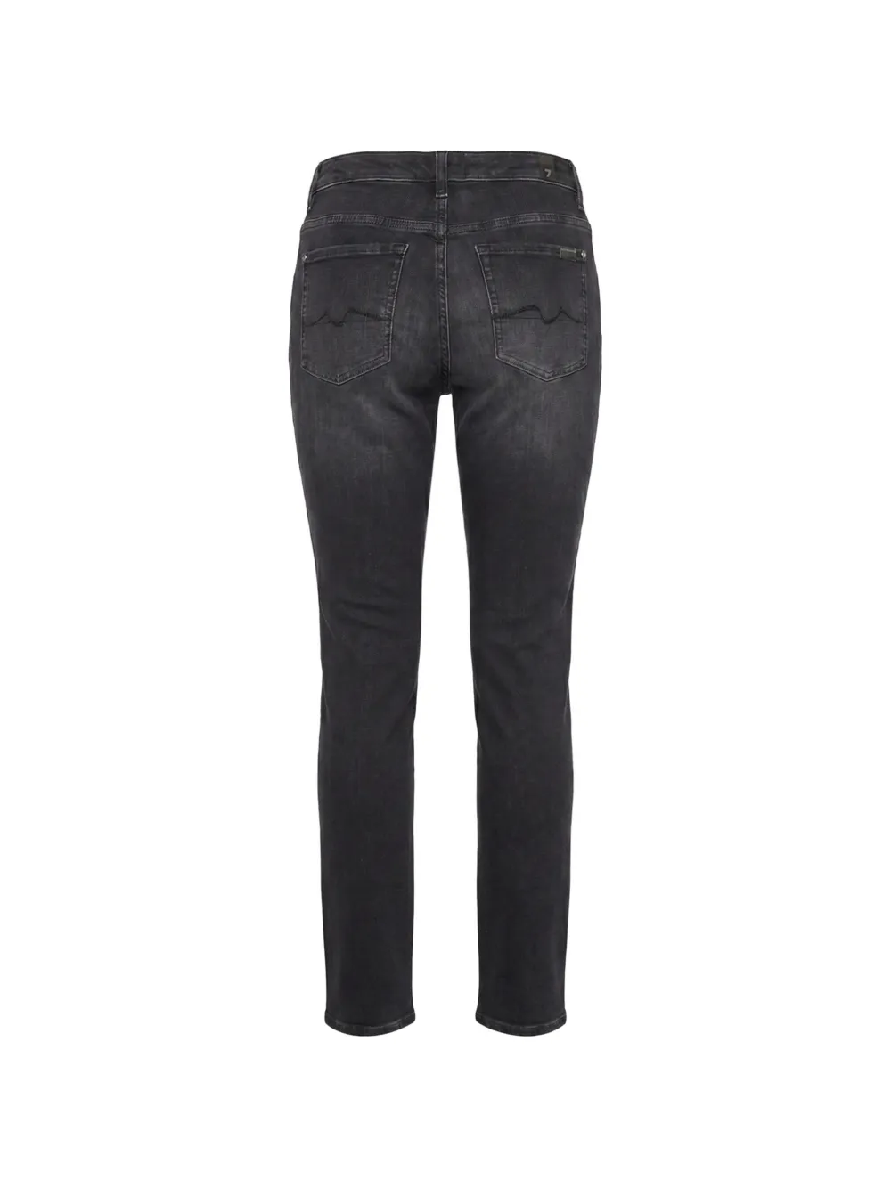 7 For All Mankind Jeans met knoopsluiting en vervaagd effect Zwart