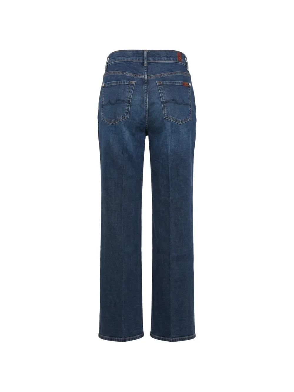 7 For All Mankind Straight jeans met knoopsluiting Blauw