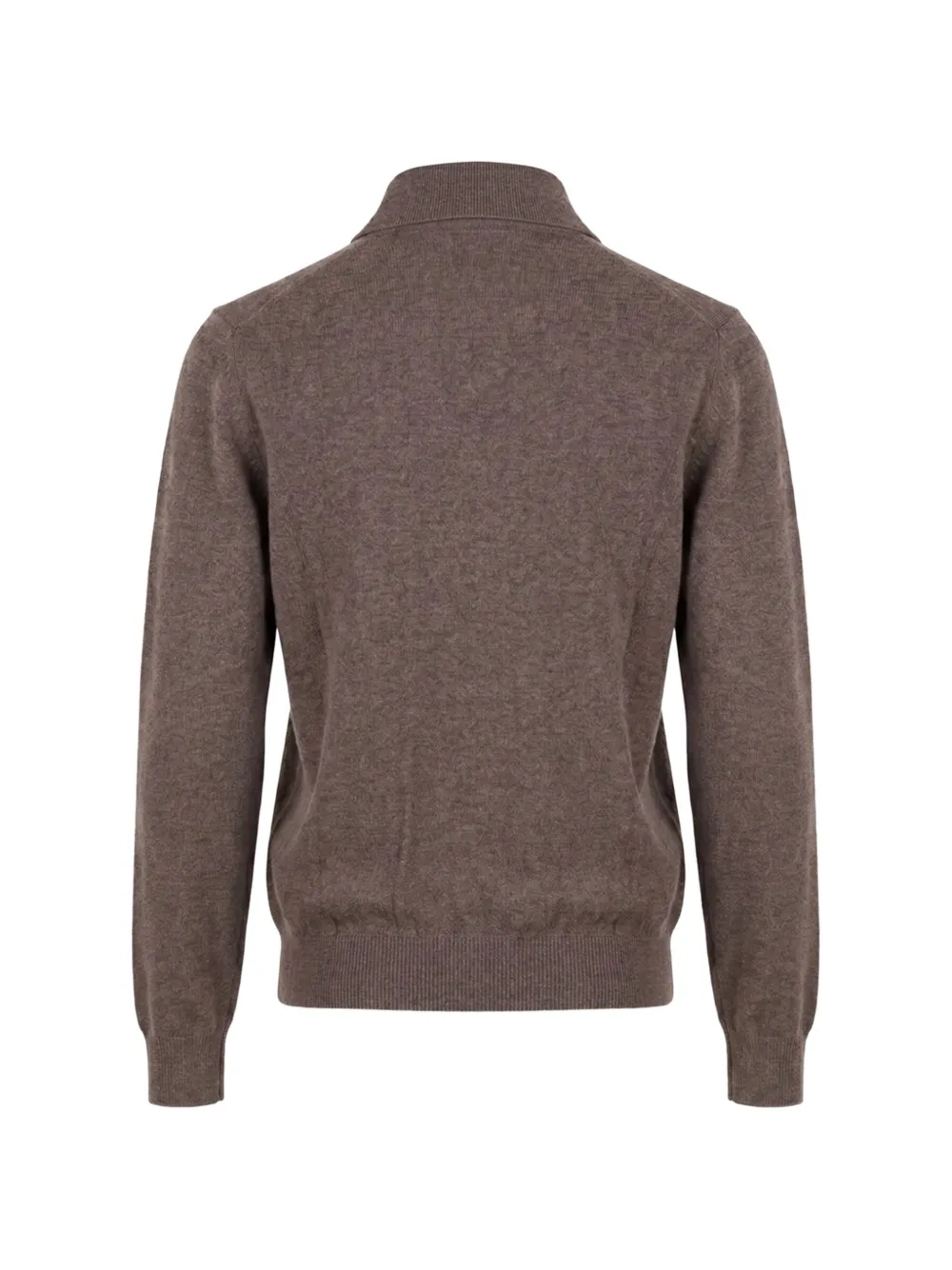Brunello Cucinelli Kasjmier button-down poloshirt Bruin