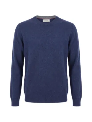 Giorgio Armani Jacquard Cashmere Sweater | Blue | FARFETCH