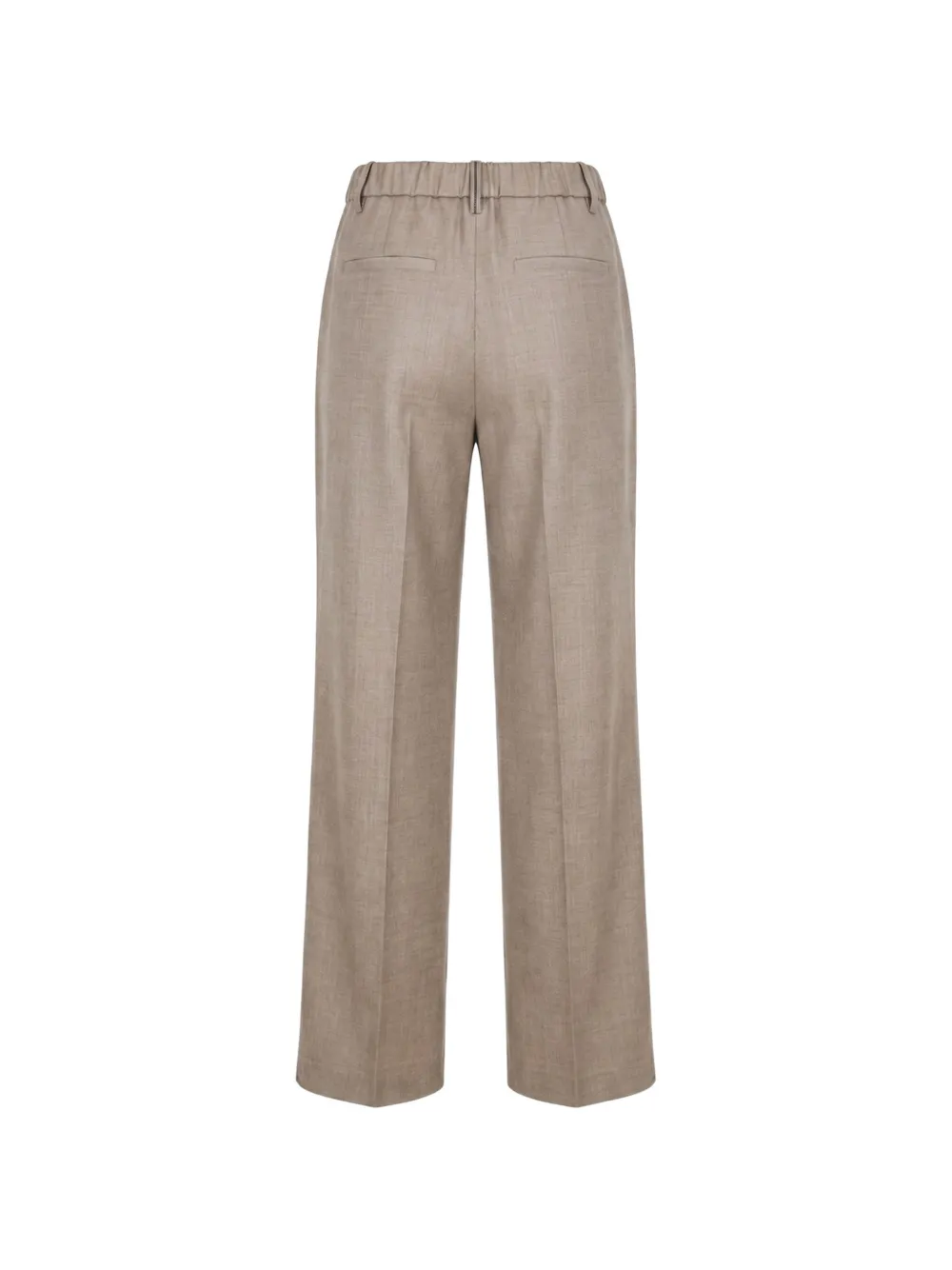 Brunello Cucinelli Plooibroek met wijde pijpen Beige