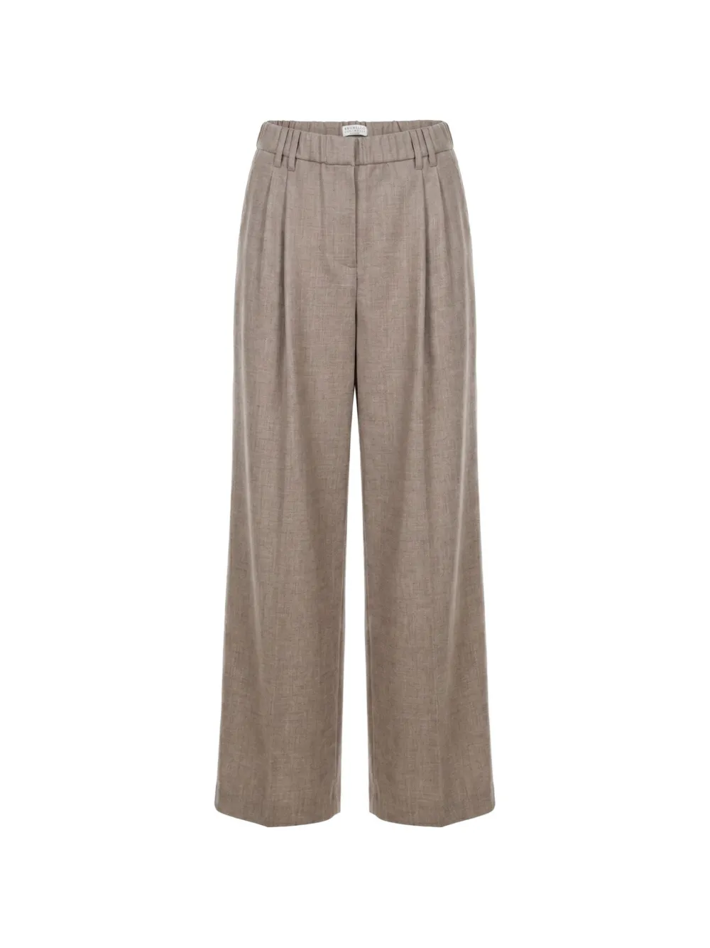 Brunello Cucinelli pleated wide-leg trousers - Nude