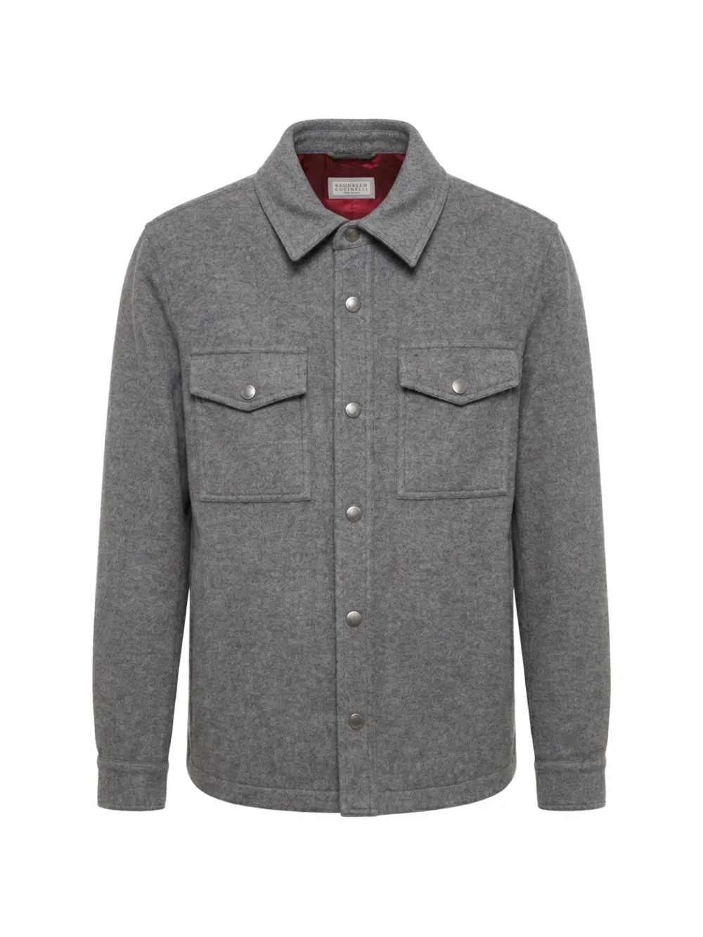 Brunello Cucinelli cashmere shirt jacket - Grigio
