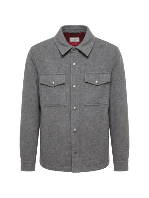 Brunello Cucinelli cashmere shirt jacket