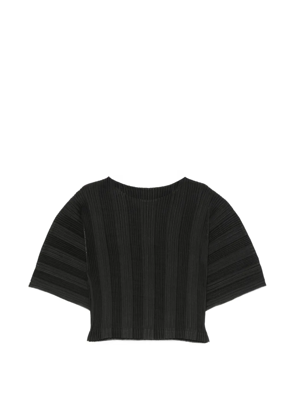 Issey Miyake pleated short-sleeve top - Viola