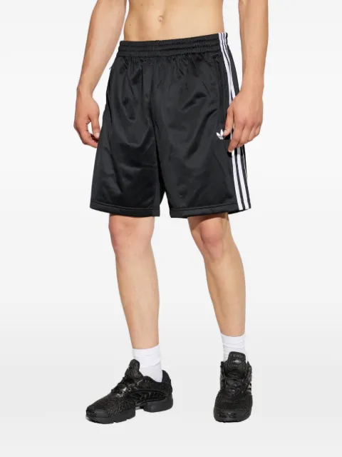 adidas logo-embroidered side-stripe shorts