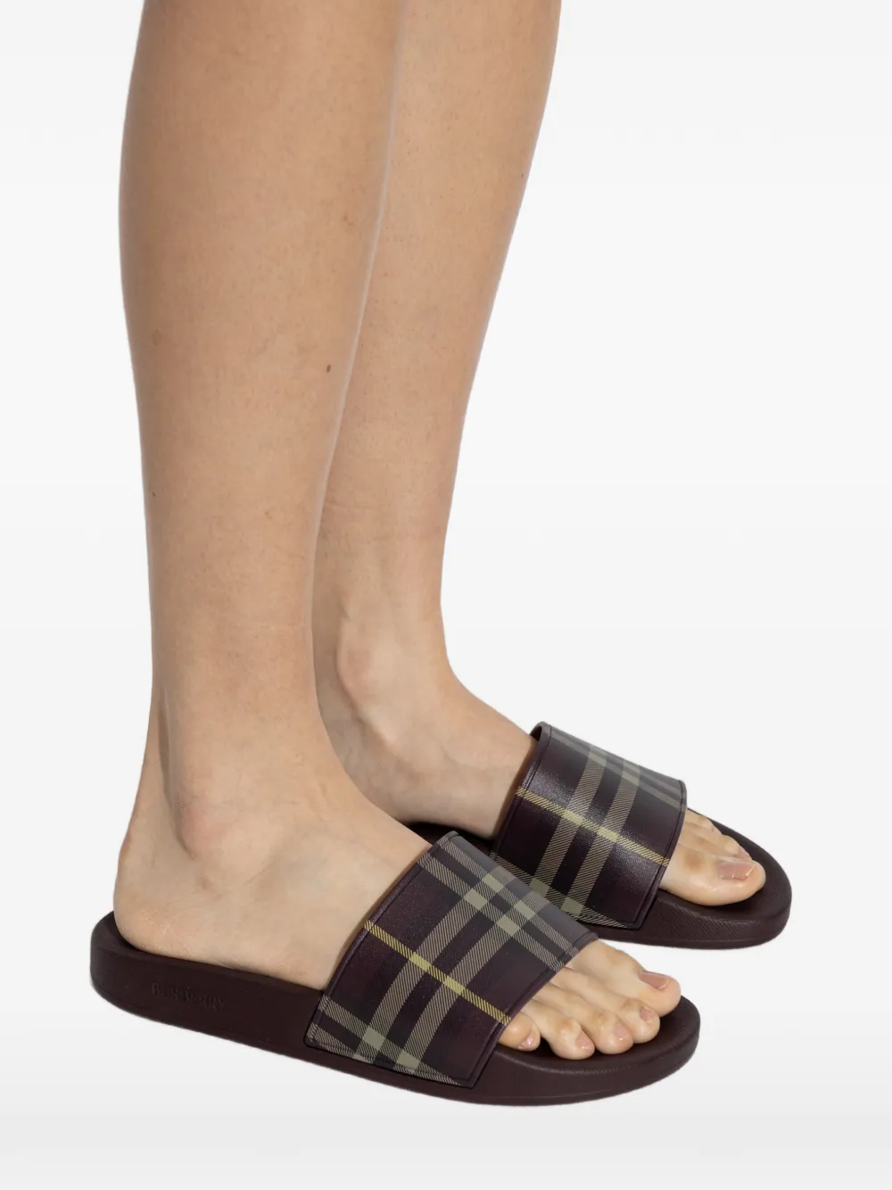 Burberry Furley check-print sandals Rood