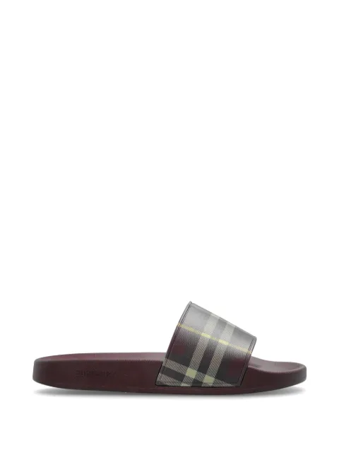 Burberry Furley Pantoletten mit Check