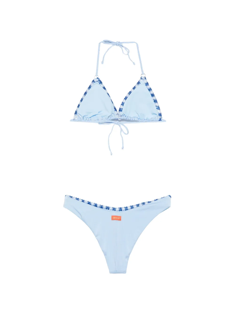  Cotazur Bikini Con Ribete Bordado - Azul 