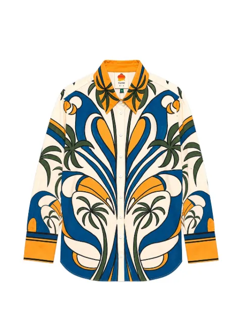 FARM Rio chemise boutonnée à motif tropical multicolore