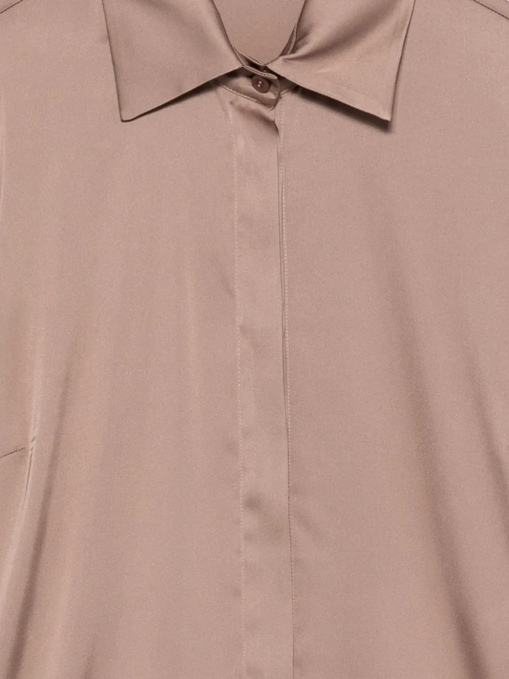 D.Exterior Overhemd met verborgen knoop Beige