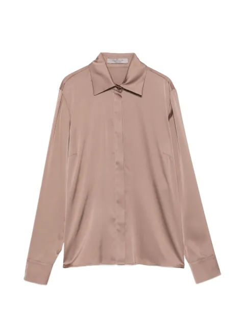 D.Exterior concealed-button shirt