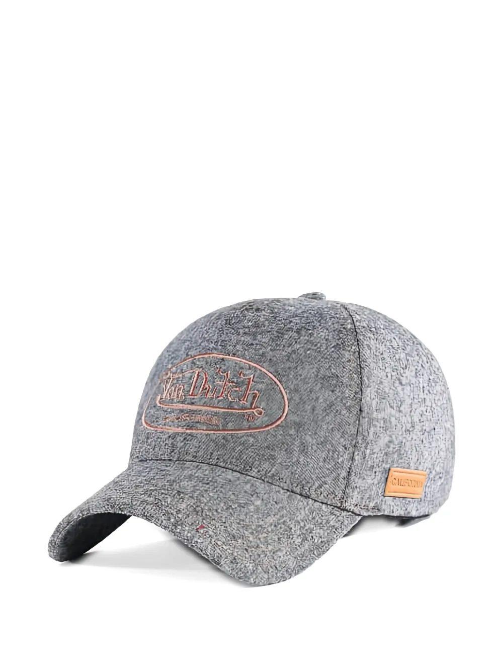 Von Dutch Logo-embroidered Baseball Cap In Gray