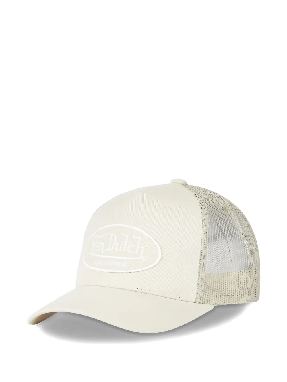 Von Dutch logo-patch mesh-panel cap - Nude