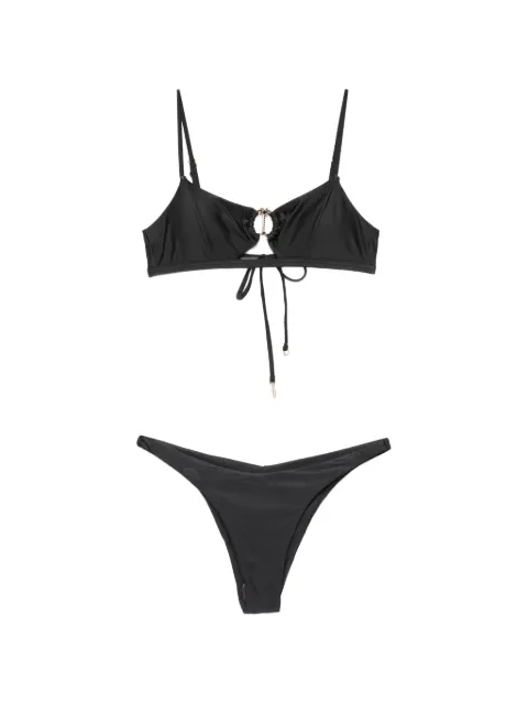 COTAZUR palm-tree ring-detail bikini