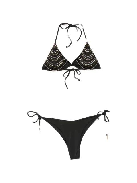 COTAZUR bead-embellished triangle bikini