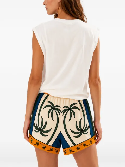 FARM Rio shorts con estampado gráfico tropical y cordones