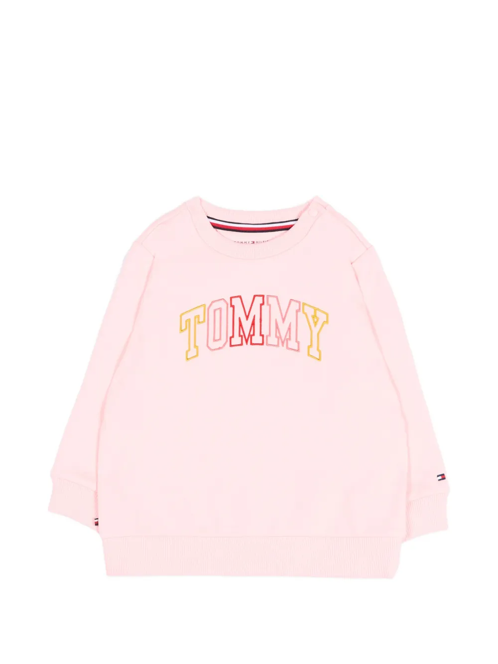 Tommy Hilfiger Junior logo-embroidered sweatshirt - Rosa