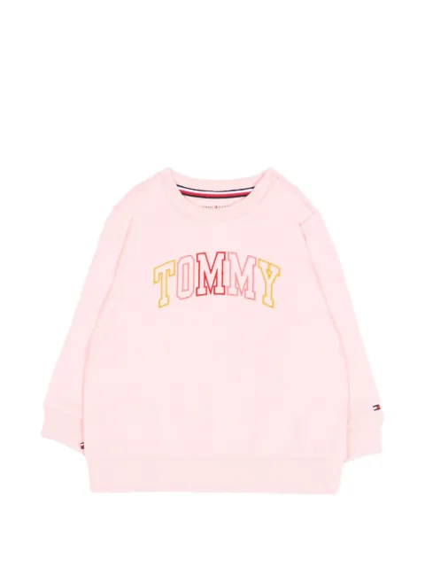 Tommy Hilfiger Junior sudadera con logo bordado
