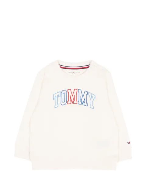Tommy Hilfiger Junior suéter con logo bordado