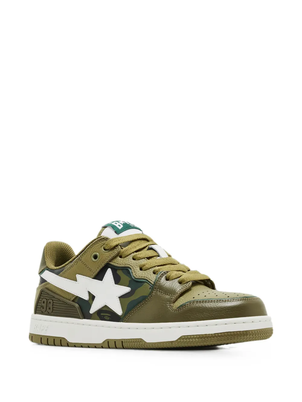 A BATHING APE Sk8 Sta camouflage-print sneakers Groen