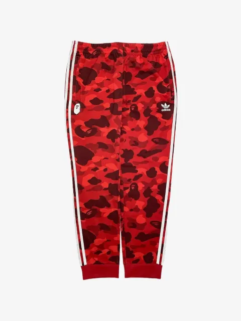 A BATHING APE® x Adidas logo-print track pants