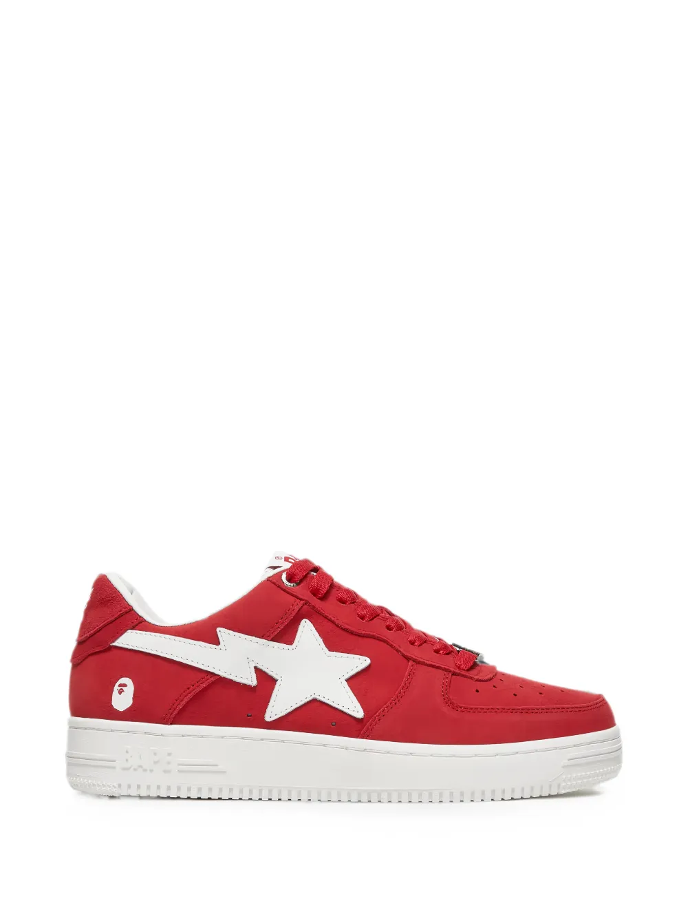 A BATHING APE® Bape Sta Low suede sneakers - Rosso