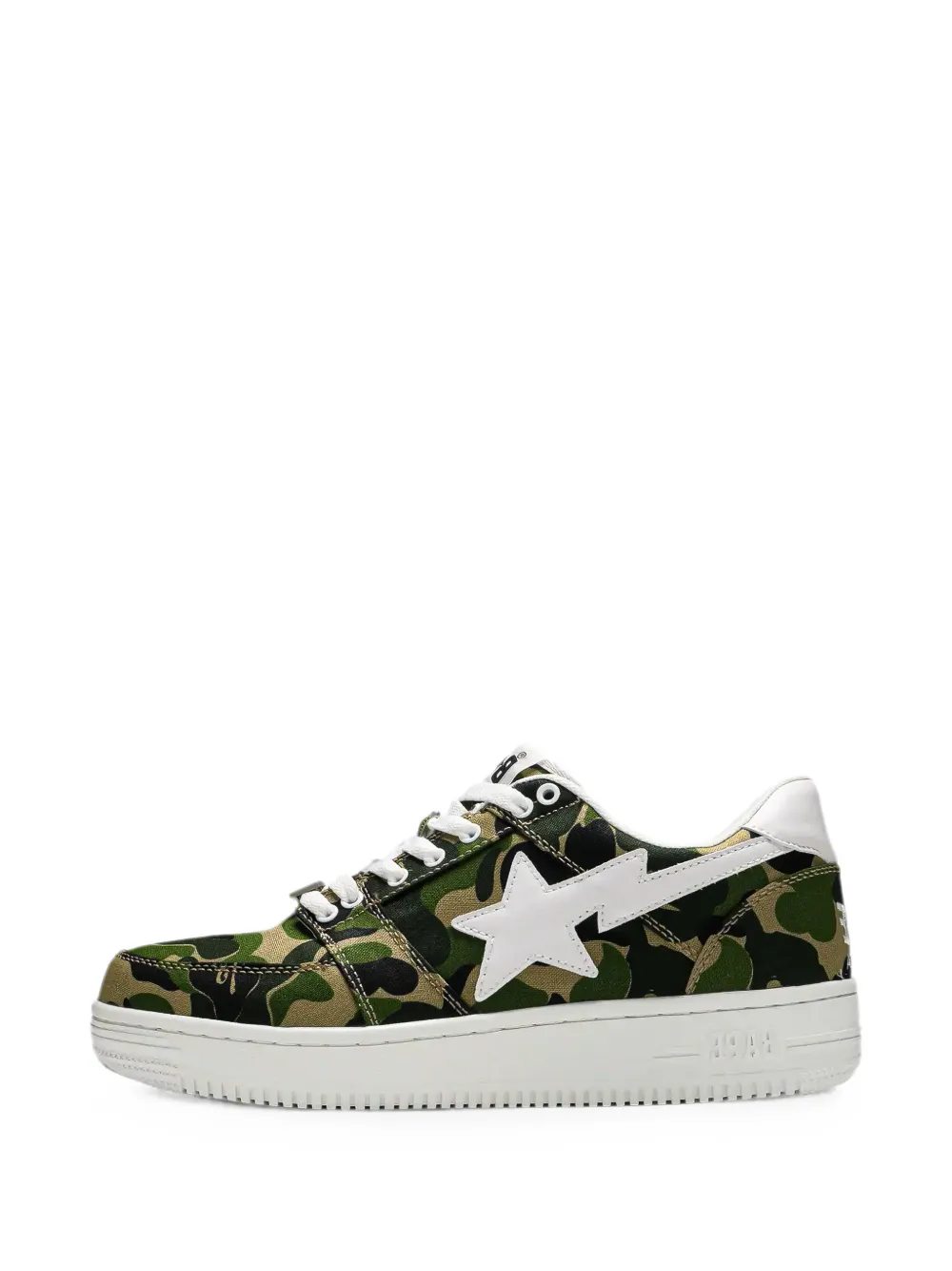 A BATHING APE Bape Sta ABC camouflage-print sneakers Groen