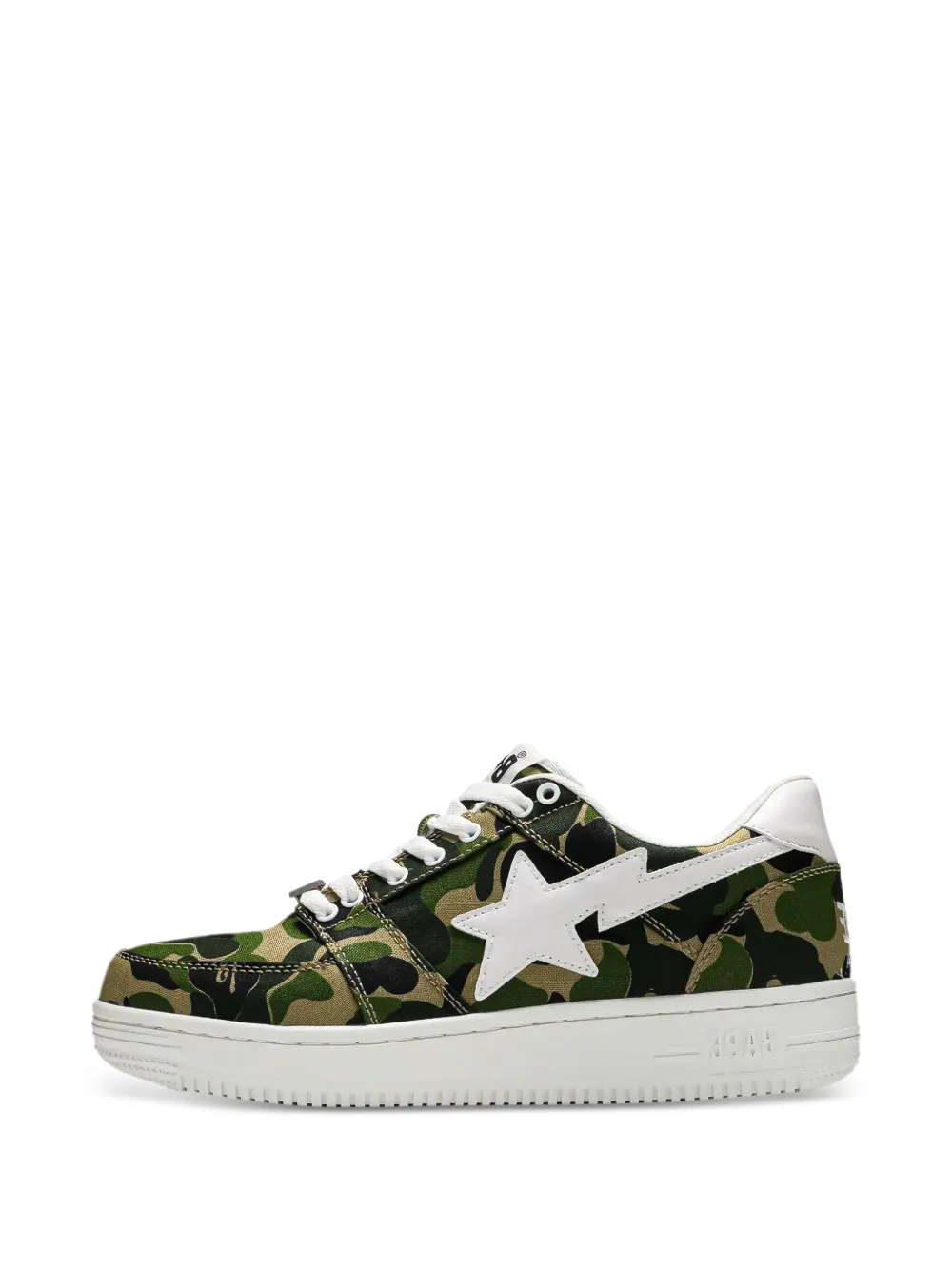 A BATHING APE Bape Sta ABC camouflage-print sneakers Groen