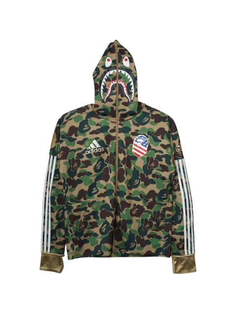 A BATHING APE® x Adidas camo-print hoodie