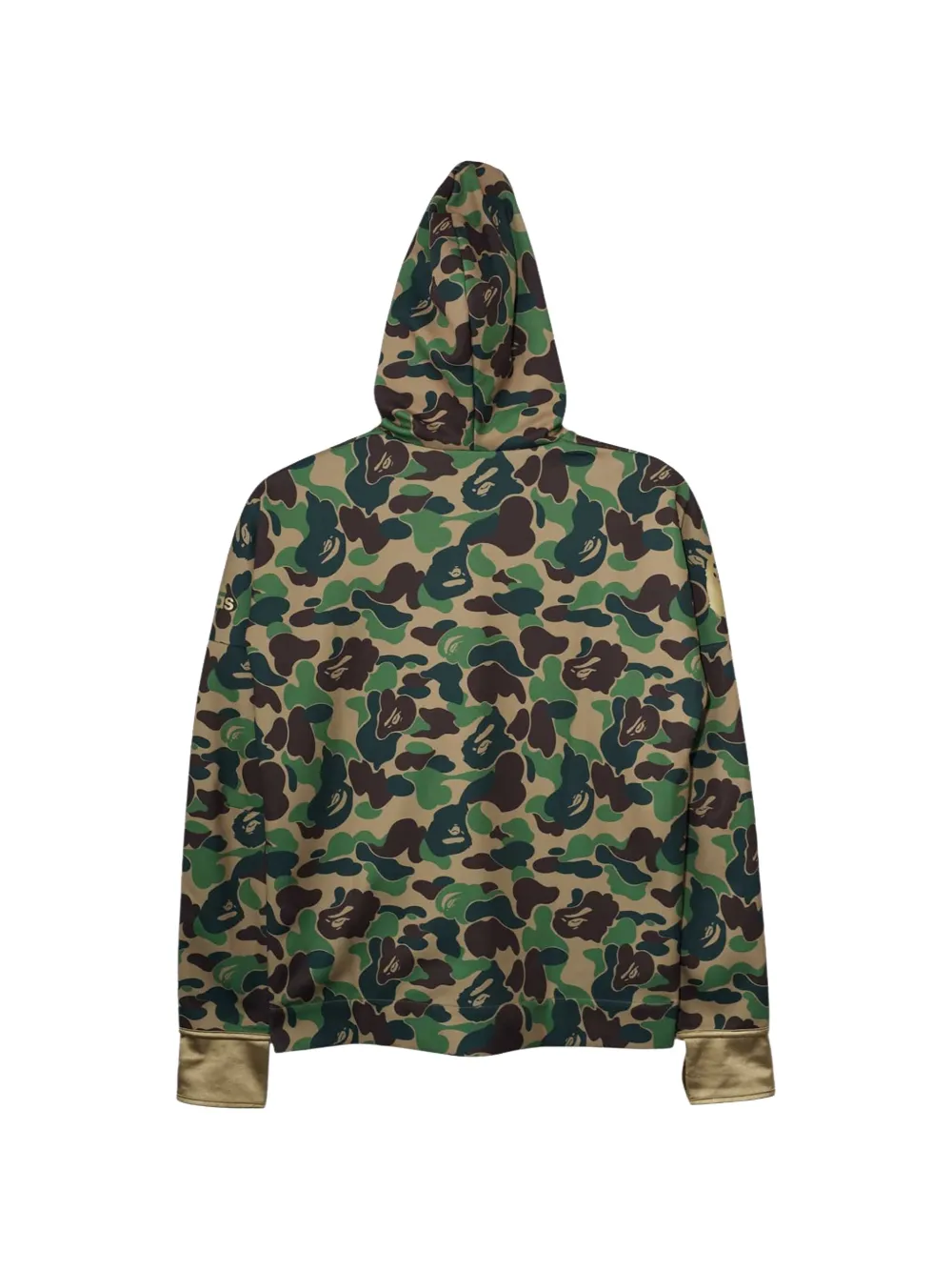 A BATHING APE x adidas hoodie met camouflageprint Groen