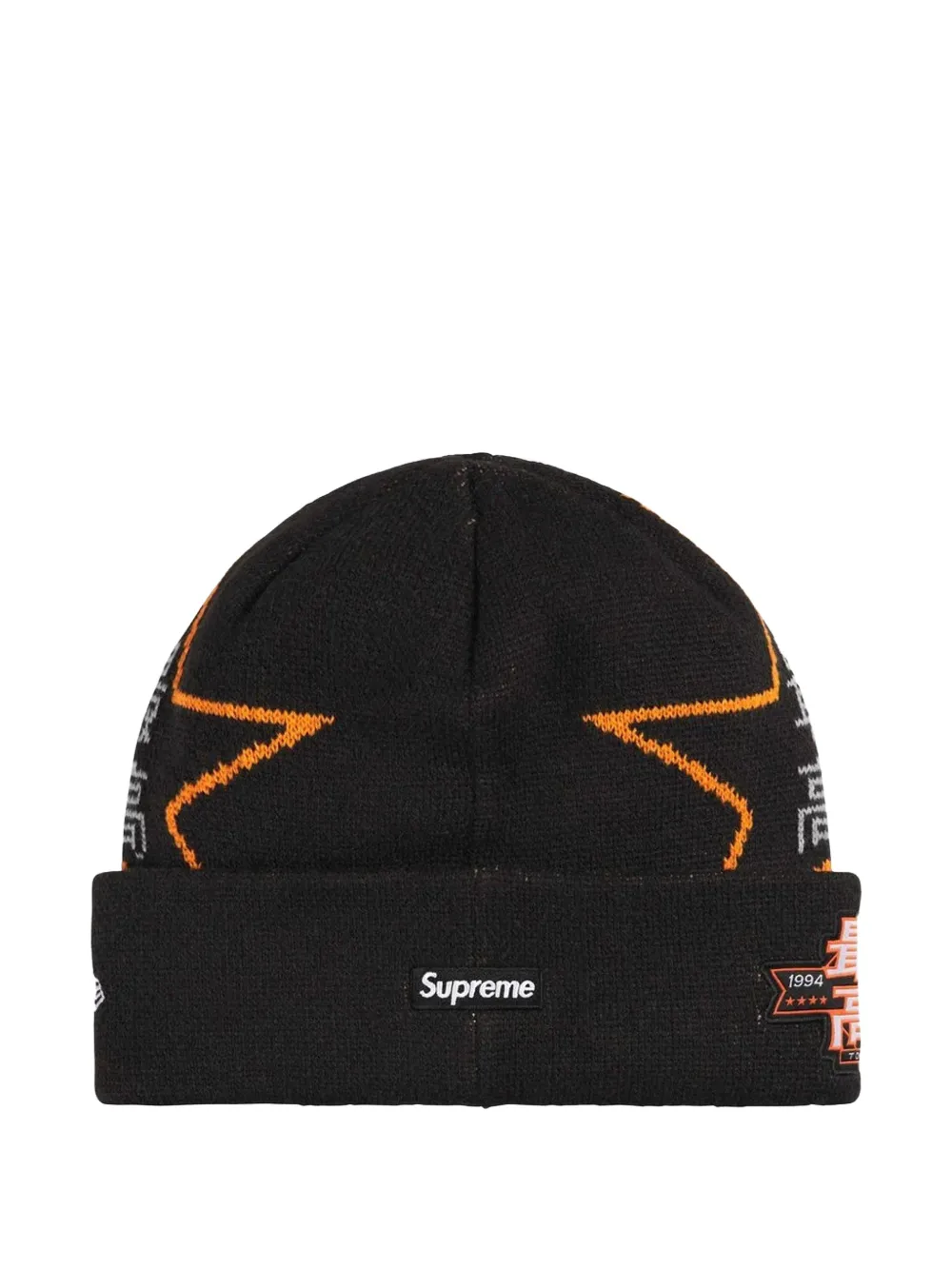 Supreme x New Era Stars muts Zwart