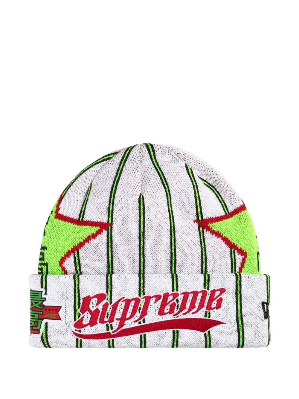 Supreme x New Era star-print beanie hat - Bianco