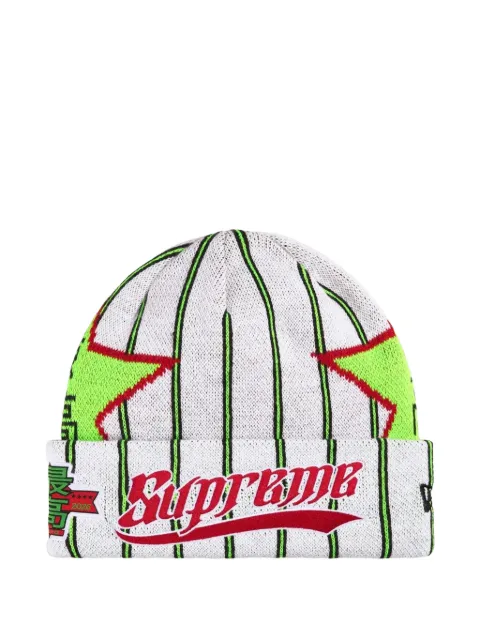 Supreme x New Era star-print beanie hat