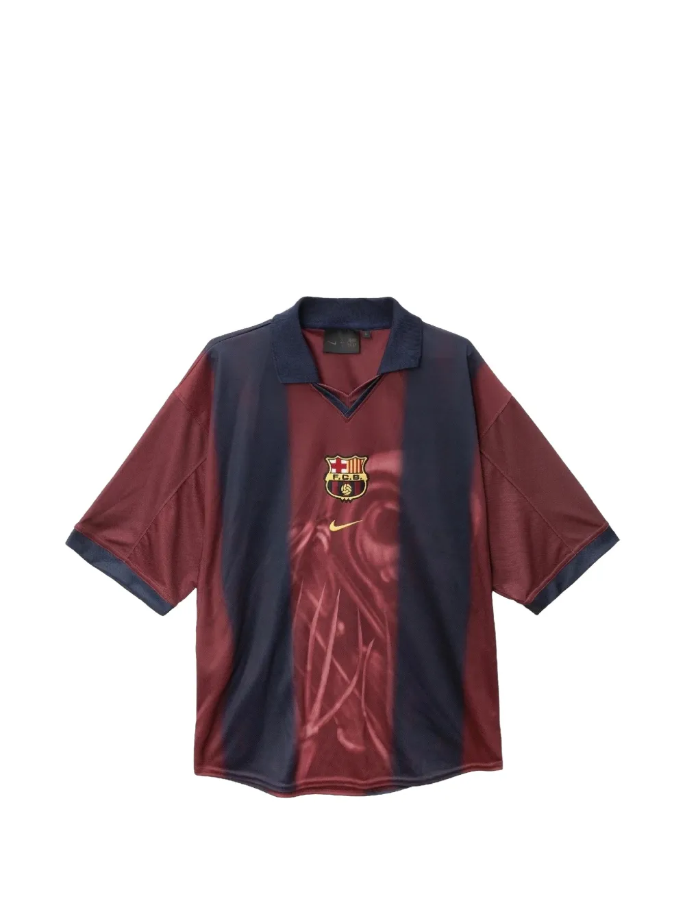 Travis Scott X Nike Fc Barcelona Home Skeleton T-shirt In Red