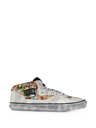 Vans x Mike Kelley x Supreme Half Cab lace-up Sneakers | White